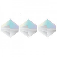 Preciosa MC Bicone 3mm beads Crystal ab 00030/20001